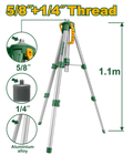JADEVER Laser Level Tripod – Adjustable 0.45m–1.1m, Aluminum, 5/8" & 1/4" Adapter Screw (JDLE9301)
