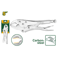 JADEVER Curved Jaw Locking Plier 5" – Carbon Steel, 0–25mm Opening (JDLP1105)