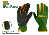 JADEVER Mechanic Gloves XL – Touchscreen, Padded, Microfibre Grip, 1 Pair (JDMG1E02)