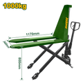 JADEVER Scissor Lift Pallet Truck – 1000kg Capacity, 85–800mm Fork Height, PU Wheels (JDNH5R10)