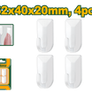 JADEVER 4pcs Heavy-Duty ABS Hardwall Picture Hangers – 62x40x20mm (JDPHK2K02)