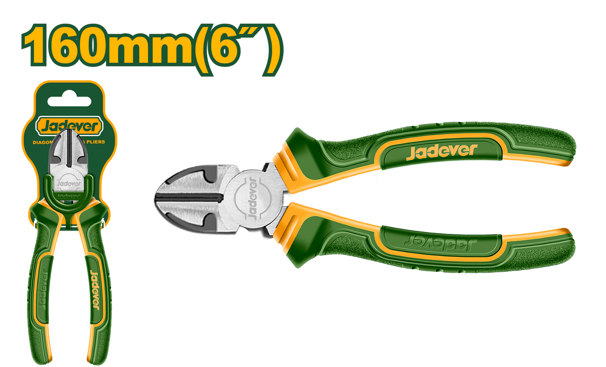 JADEVER Diagonal Cutting Pliers 6" | 160mm – Carbon Steel Cutting Pliers (JDPL3C06)