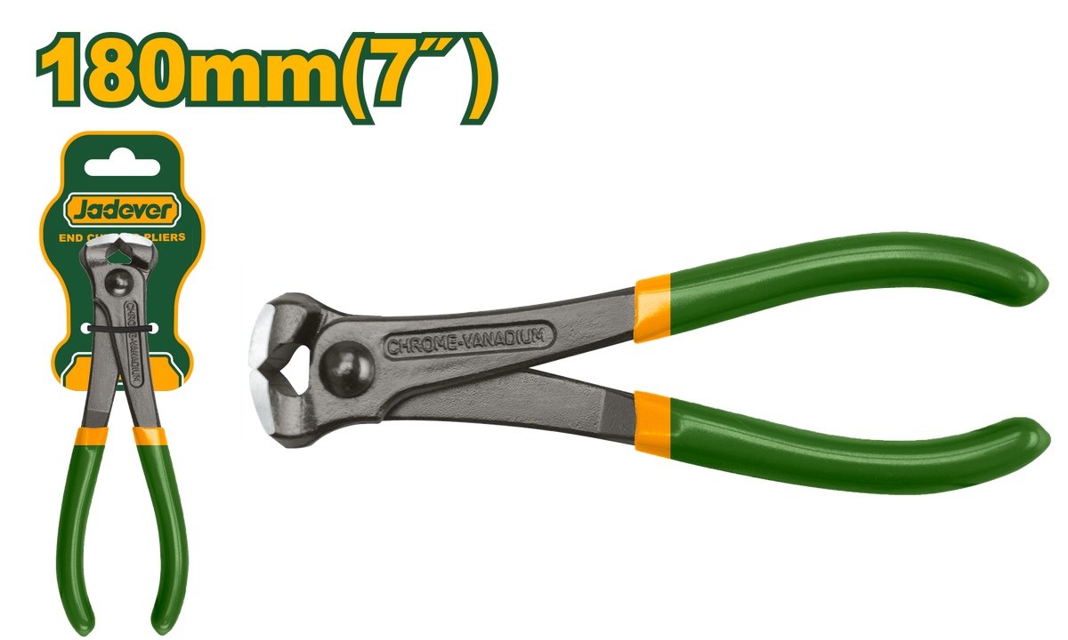 JADEVER End Cutting Pliers 7" | 180mm – Professional End Nipper Pliers (JDPL7907)