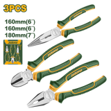 JADEVER 3 Pcs Pliers Set – Combination, Long Nose & Diagonal Cutting Pliers (JDPS0603)