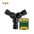 JADEVER Plastic Y Hose Connector – 3-Way Garden Hose Splitter with Quick Connect (JDQC7E34)