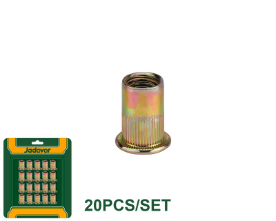 JADEVER Rivet Nut Set – 20 Pcs Available in Multiple Sizes (JDRE1K1)