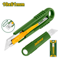 JADEVER Retracting Safety Utility Knife – Self-Retractable Blade with Ergonomic Non-Slip Handle (JDRSUK19)
