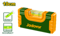 JADEVER Hand Level 10cm – Shockproof Vial, Acrylic Body, with End Caps (JDSL0G10)