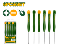 JADEVER 6 Pcs Precision Screwdriver Set – CR-V Precision Screwdrivers (JDSS2B06)