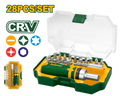 JADEVER 28 Pcs CR-V Screwdriver Bit Set – Ratchet Handle & Bit Holder, Magnetic Box (JDSS8B28)