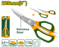 JADEVER Multi-Function Kitchen Scissors – Stainless Steel 225mm (JDSX1605)
