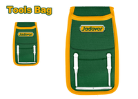 JADEVER Tool Bag with Hammer Holder – 190x115mm, 600D + EVA, Steel Loop Support (JDTG2102)