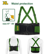 JADEVER Back Support Belt – Size XL (47"-56"), Adjustable Suspenders, Lumbar Protection (JDTG901XL)