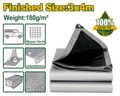 JADEVER Polyethylene Tarp 3×4m – Heavy Duty Waterproof PE Cover 180g/m² (JDTQ8034)
