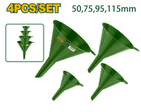 JADEVER 4PCs Plastic Funnel Set 50, 75, 95, 115mm (JDUFS2304)