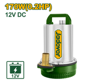 JADEVER 12V DC Submersible Water Pump – 170W, 50L/min Clean Water Pump (JDWPQDC12)