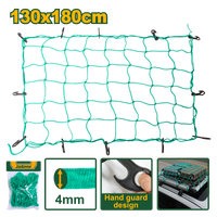 JADEVER Cargo Net – 130×180cm, 4mm Rope, PP & Rubber, Includes 12 Hooks (JDXLW1E13)