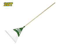 JADEVER Poly Steel Leaf Rake – 22 Teeth | 1200mm Long Handle (JDXW7A22)
