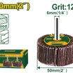 JADEVER Flap Wheel with Shaft 50 x 25 x 6mm – Grit 120# (JDYW5004)