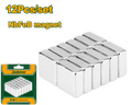 JADEVER 12pcs Neodymium Magnets Set – 10x10x104mm, Nickel Plated (JDZE1K12)