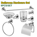 JADEVER Bathroom Accessories Set – Zinc Alloy & Stainless Steel, 6-Piece Hardware Collection (JDZG1516)