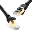 كابل Ugreen Cat 7 LAN F/FTP 10م أسود - سرعة 10 جيجابت