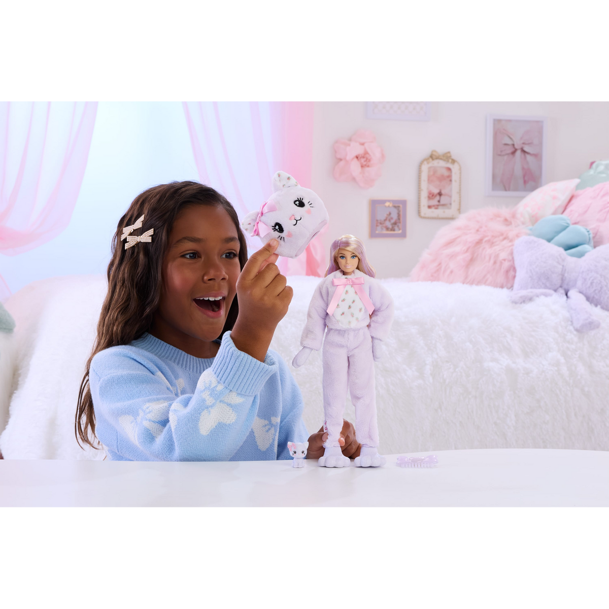 Barbie Cutie Reveal Care Bears Sweet Bows Series Blond