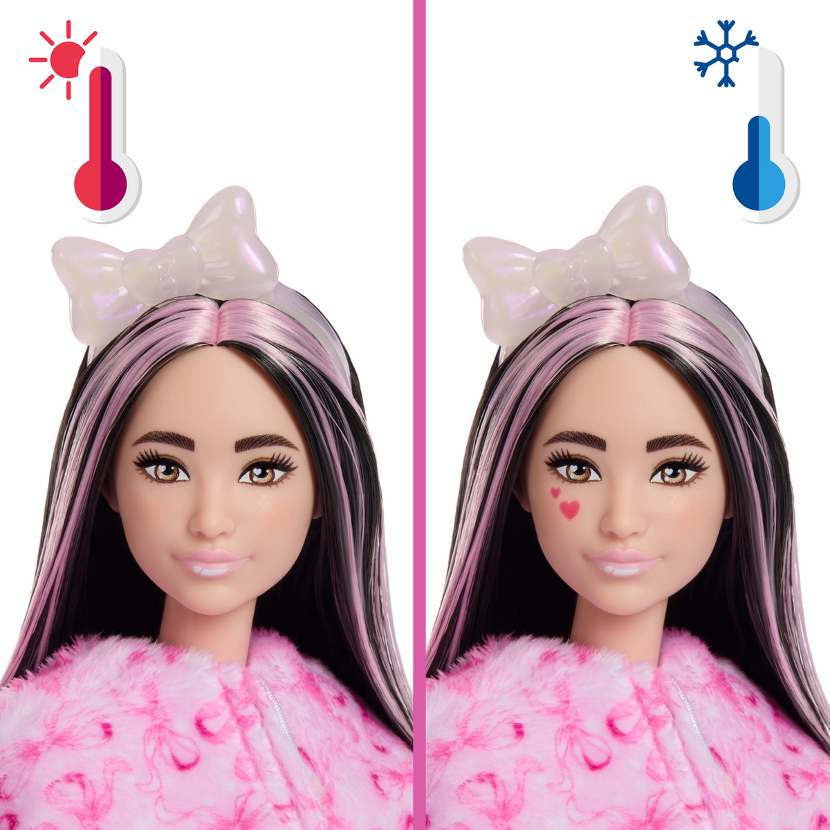 Barbie Cutie Reveal Care Bears Sweet Bows Series Brunete