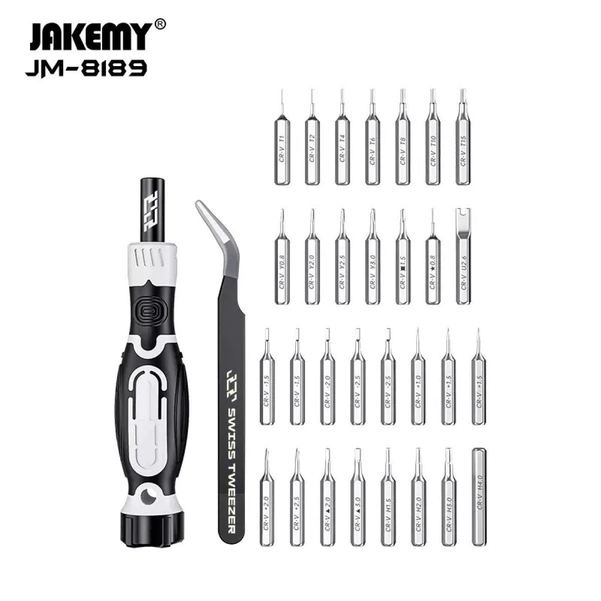 JAKEMY 32 in 1 Precision Screwdriver Set with Tweezers JAKEMY 32 in 1 Precision Screwdriver Set with Tweezers