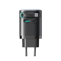 شاحن JOYROOM GaN 65W بكابل سحب مدمج – شحن سريع وعملي

