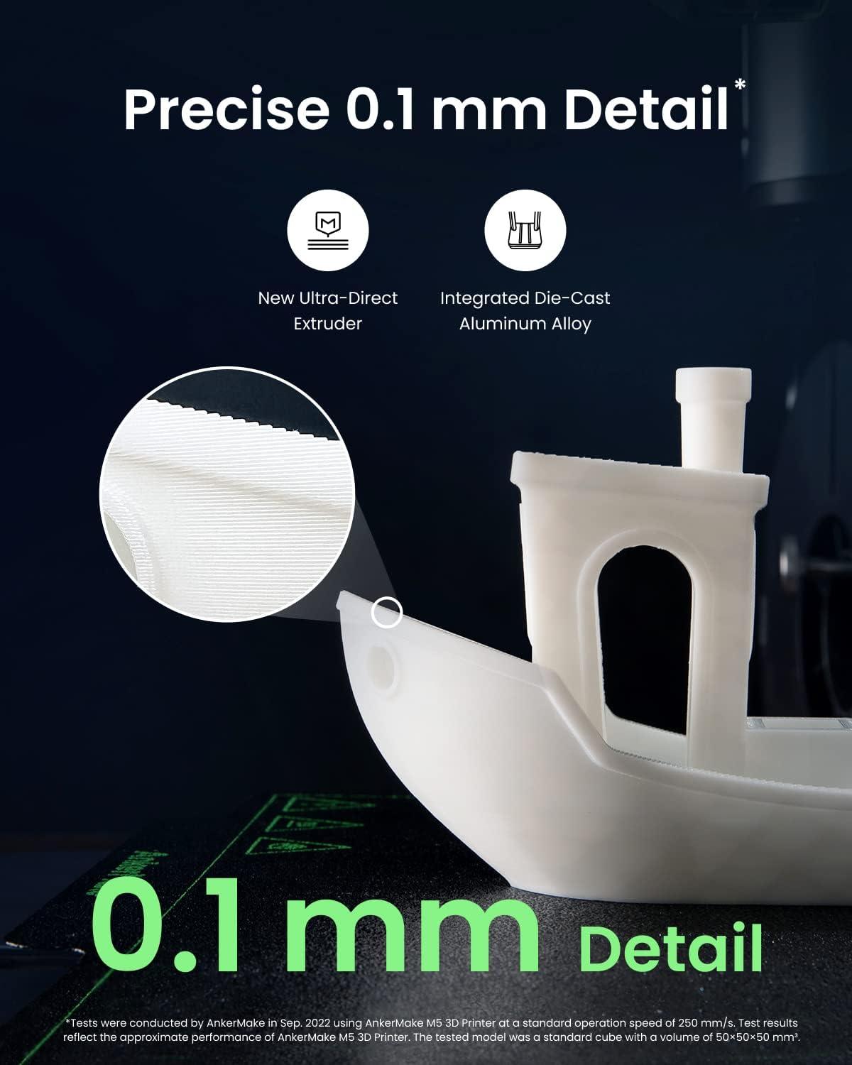 AnkerMake M5 FDM 3D Printer – PowerBoost 3.0 | 0.1mm Precision