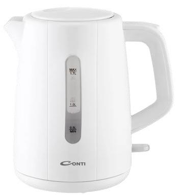 غلاية كهربائية Conti CK 6009 WH 1.7 لتر 2200 واط إيقاف تلقائي