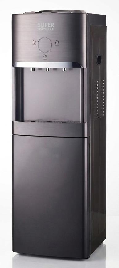 Super Tech Inverter Water Dispenser RAX5-2-63LB – 3 Taps, 7L Capacity, Storage Cabinet, Grey
