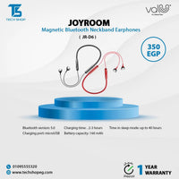 Joyroom JR D6 Wireless Sport Neckband Earphones HiFi Sound - Black