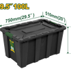 Jadever 100L Storage Box Durable & Stylish Organizer