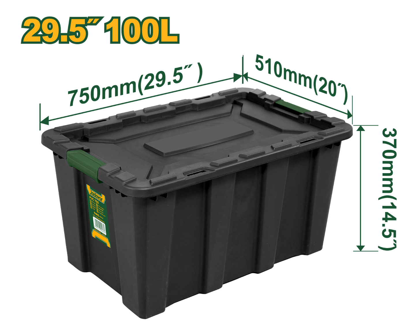 Jadever 100L Storage Box Durable & Stylish Organizer