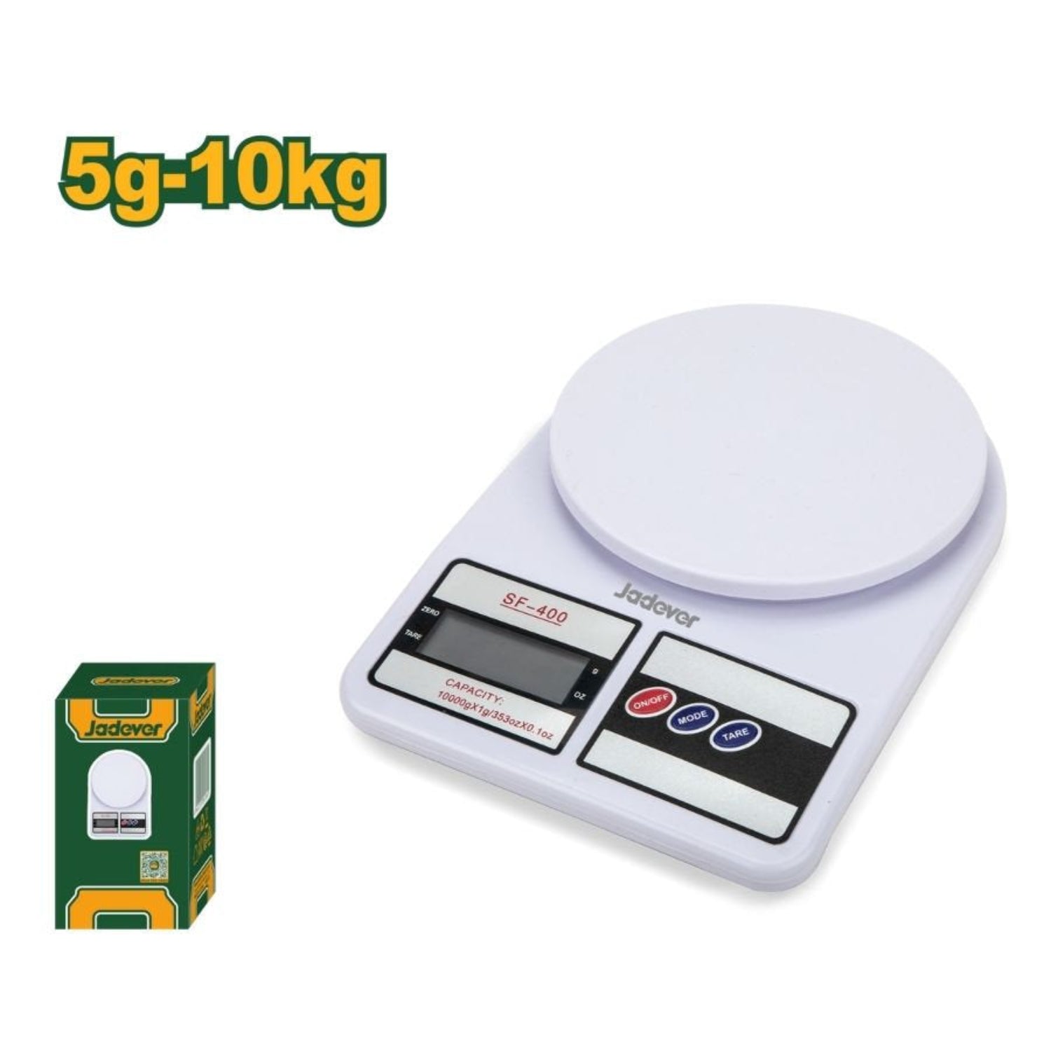 Jadever 10kg Kitchen Scale Precision & Stylish Design