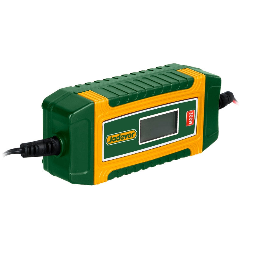 Jadever 12 & 24V 15A Battery Charger LCD Display & Safety Features