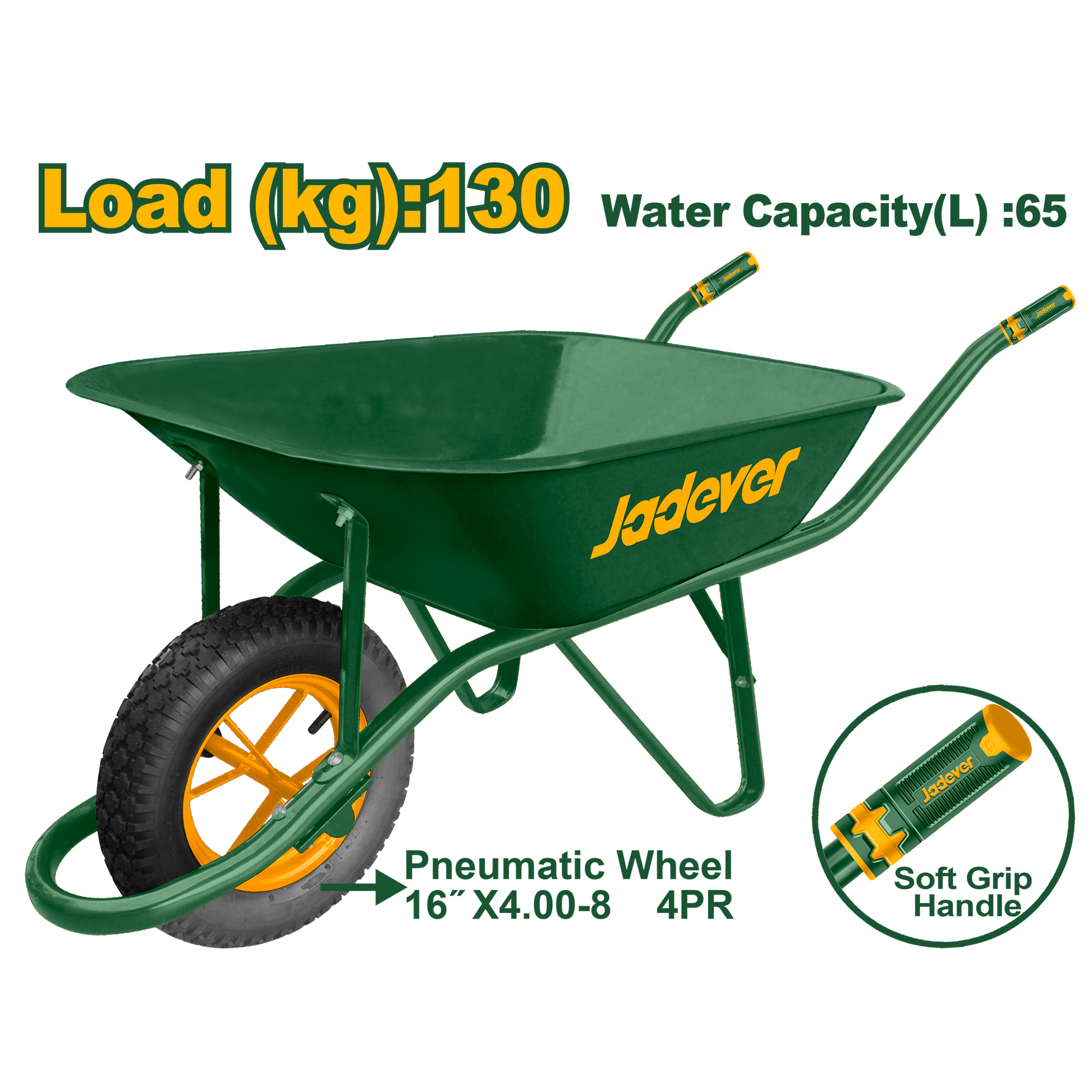 Jadever 130kg Concrete Cart Durable & Efficient