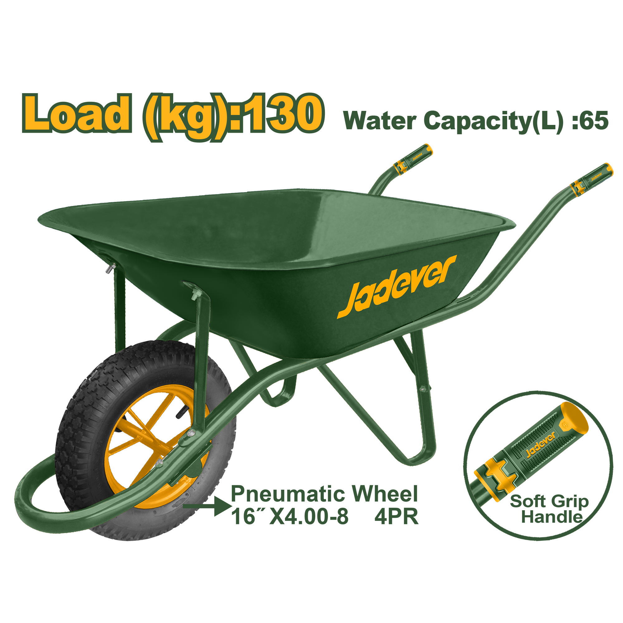 Jadever 130kg Concrete Cart Durable & Efficient