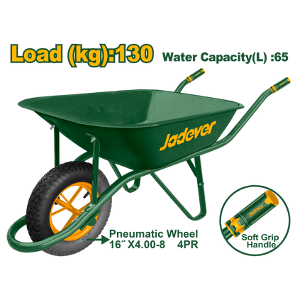 Jadever 130kg Concrete Cart Durable & Efficient