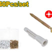 Jadever 140 Piece Screw and Wedge Set Versatile & Durable