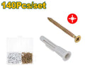 Jadever 140 Piece Screw and Wedge Set Versatile & Durable
