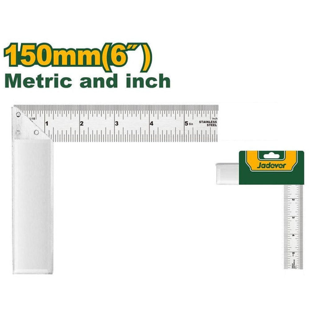 Jadever 15cm Aluminum Marking Square Precision & Durability - Silver Jadever 15cm Aluminum Marking Square Precision & Durability - Silver