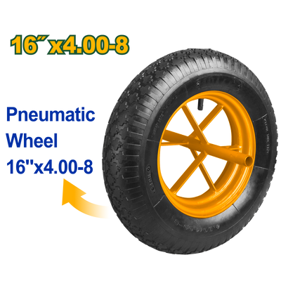 Jadever 16" Concrete Cart Wheel Durable & Stable