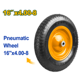 Jadever 16-Inch Pneumatic Wheel for Concrete Wheelbarrow 150kg