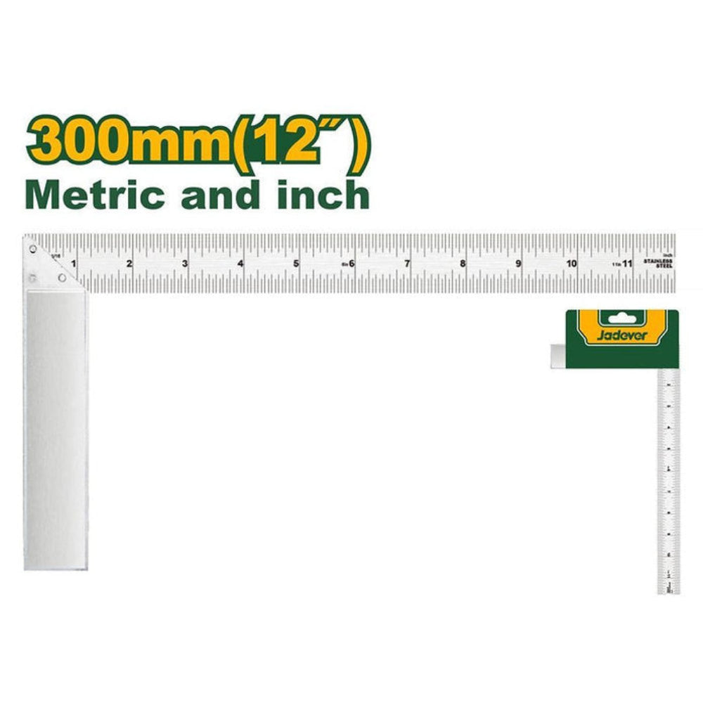 Jadever 30cm Aluminum Marking Square Precision & Durability - Silver Jadever 30cm Aluminum Marking Square Precision & Durability - Silver