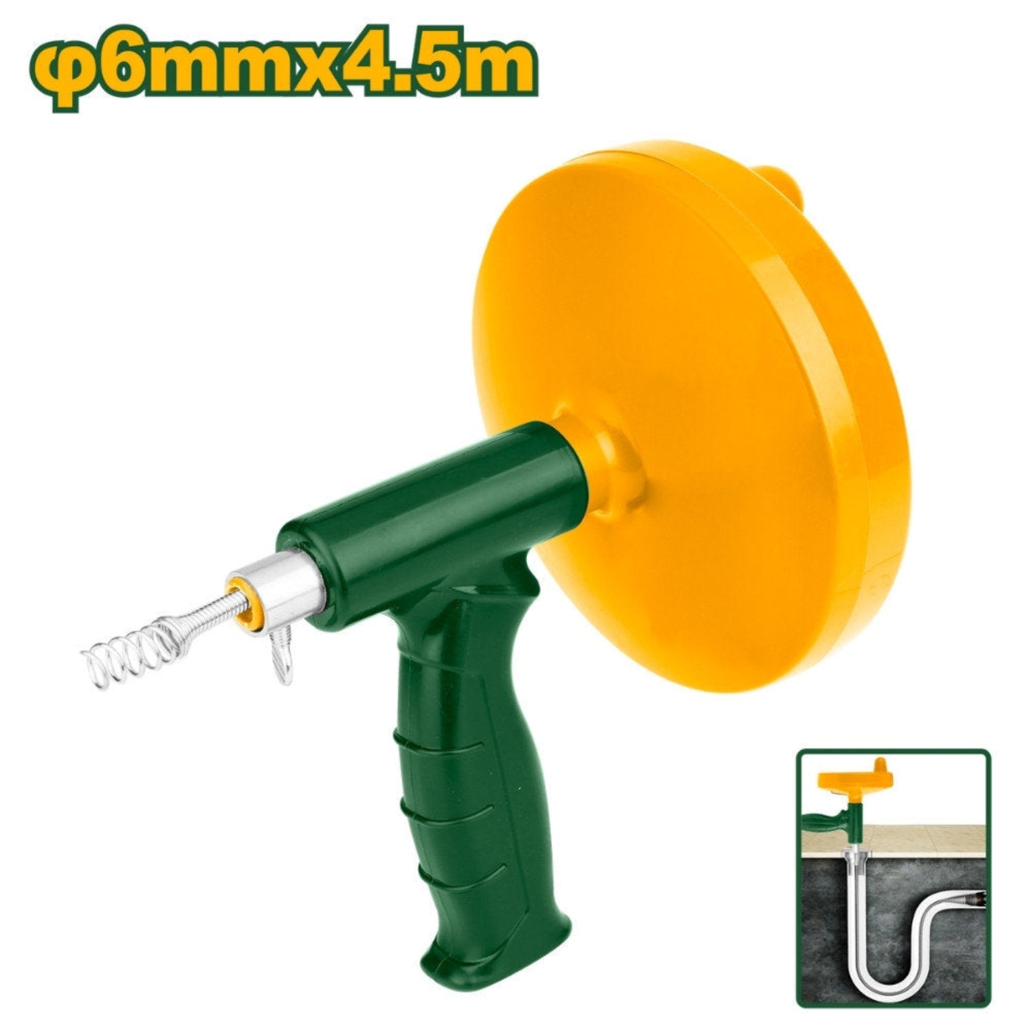 Jadever 4.5m Drain Cleaner Efficient & Easy to Use Jadever 4.5m Drain Cleaner Efficient & Easy to Use
