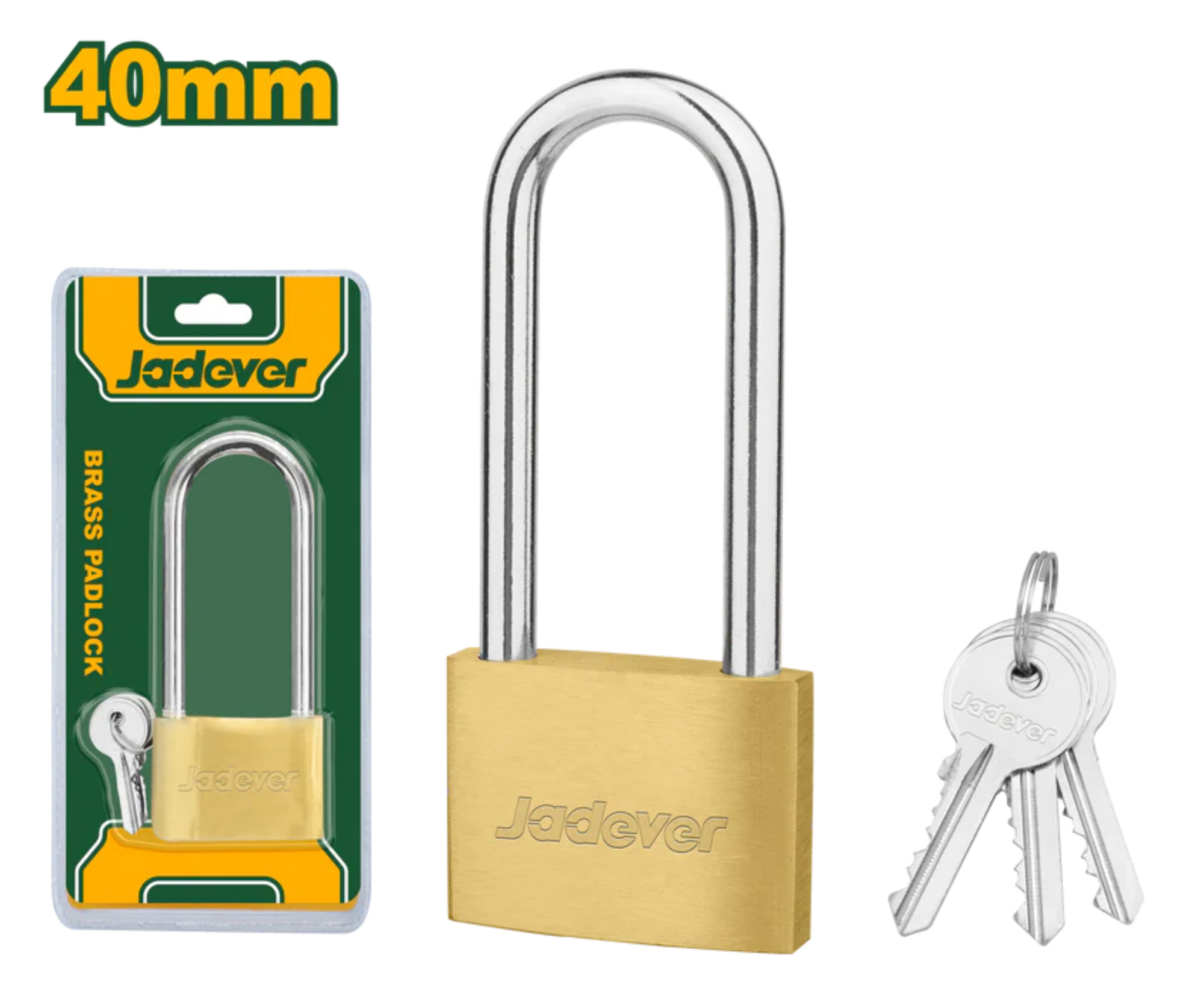 Jadever 40mm Long Shackle Lock Secure & Durable