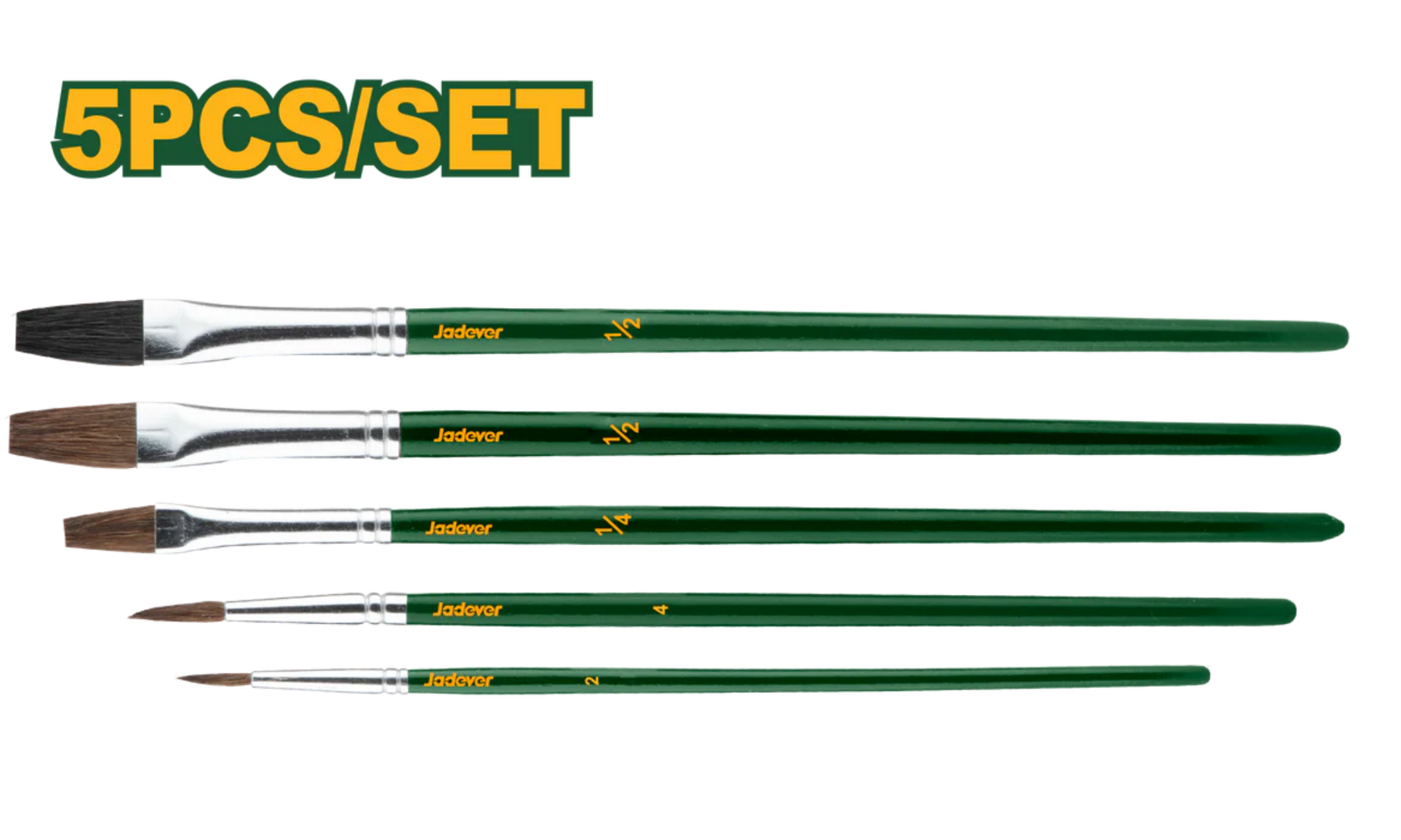 Jadever 5-Piece Paint Brush Set High Quality & Precision Jadever 5-Piece Paint Brush Set High Quality & Precision